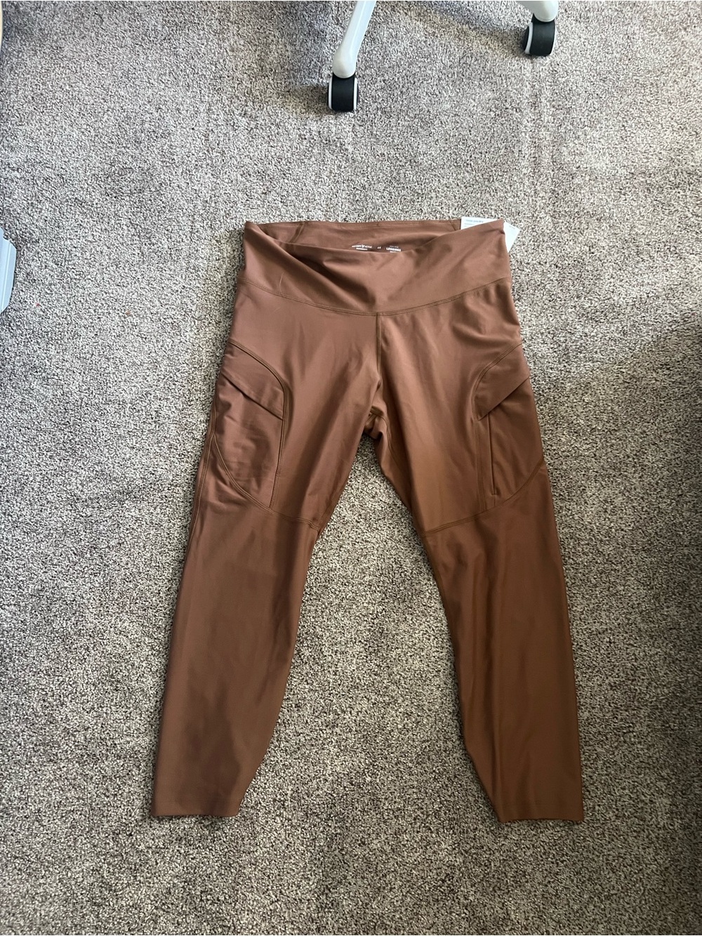Old Navy Brown High-Waist Pocket Leggings